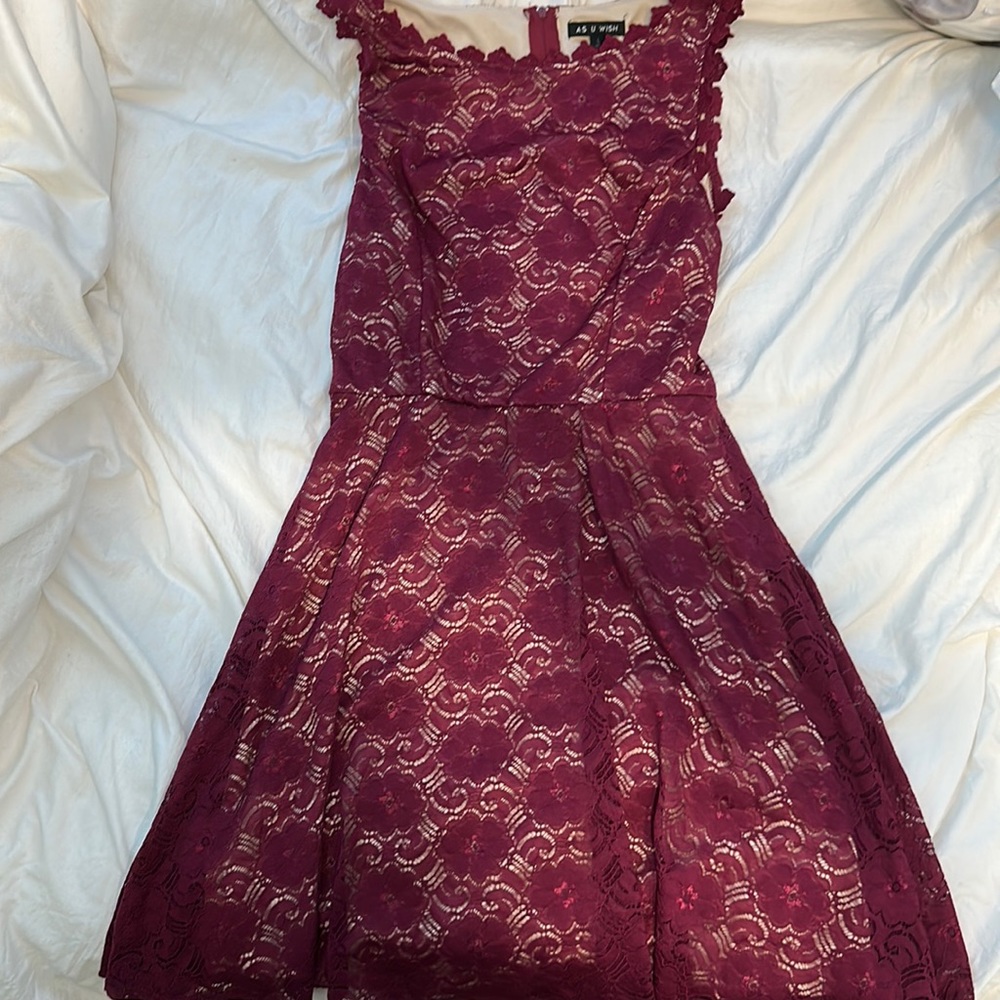 red flower dress !